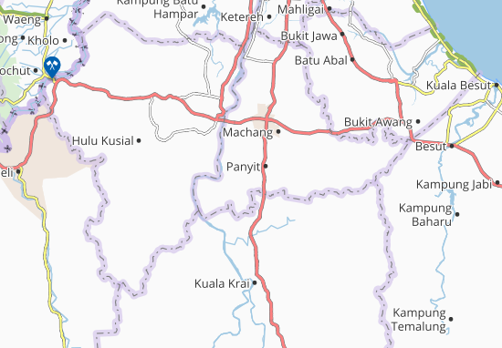 Karte Stadtplan Kampung Tok Bilal