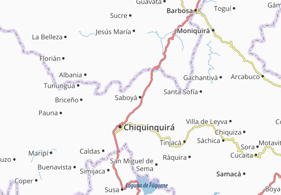Kaart Plattegrond Saboyá