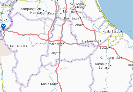 Karte Stadtplan Kampung Bakat