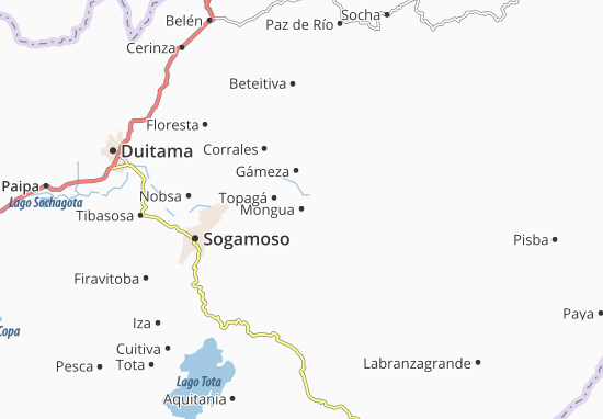 Karte Stadtplan Mongua