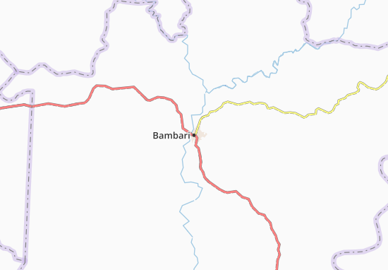 Mapa Bambari