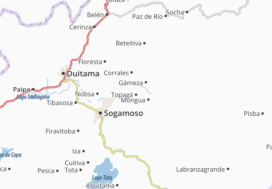 Mapa Topagá