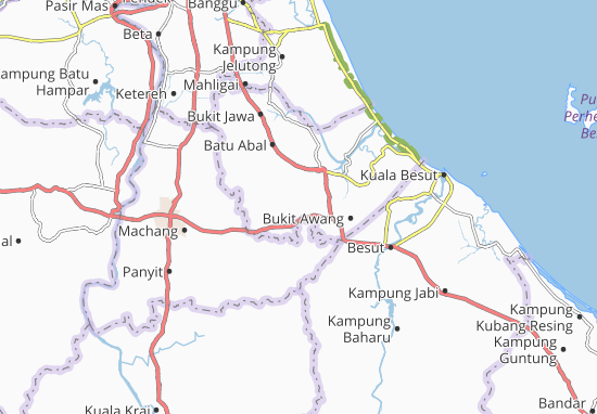 Kaart Plattegrond Kampung Gong Garu