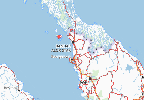 Kaart Plattegrond Kedah