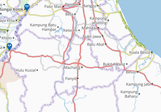 Karte Stadtplan Kampung Wek