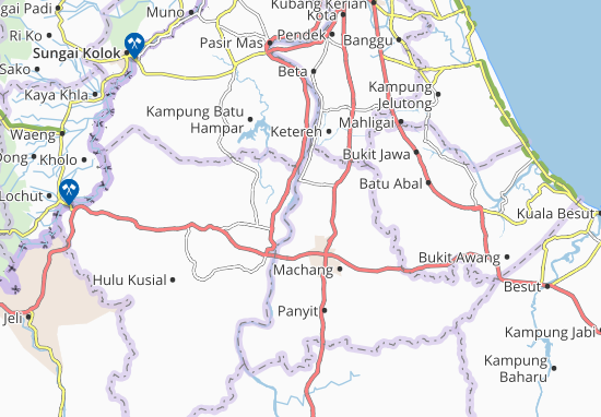 Karte Stadtplan Kampung Joh