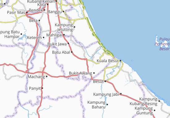 Mapa Bandar Pasir Puteh