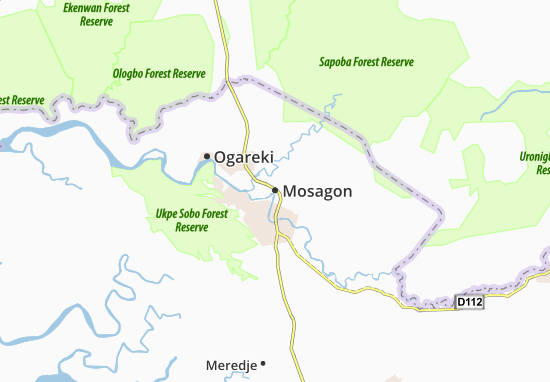 Mapa Mosagon