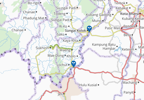 Karte Stadtplan Waeng