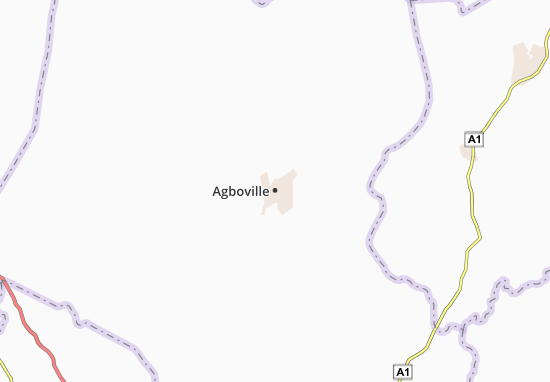 Mapa Agboville