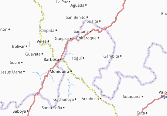 Karte Stadtplan Toguí