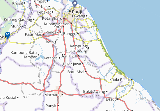 Karte Stadtplan Kampung Haji Omar