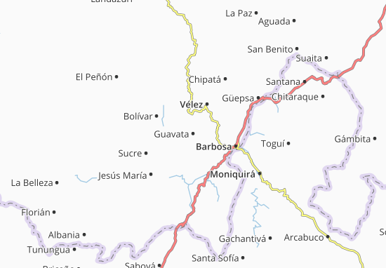 Karte Stadtplan Guavata