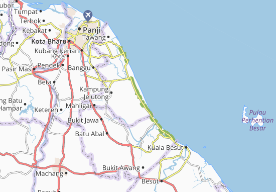 Karte Stadtplan Kampung Telong