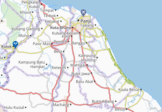 Mapa Kampung Padang Leban