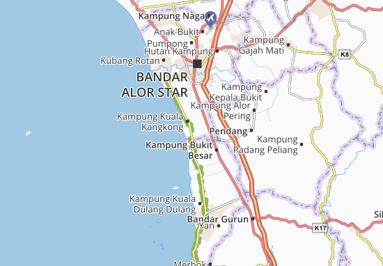 Karte Stadtplan Kampung Sala Kechil