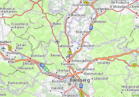 Mapa Rattelsdorf