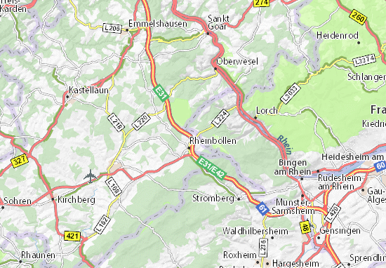 MICHELIN-Landkarte Erbach - Stadtplan Erbach - ViaMichelin