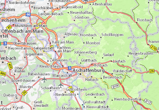 Mapa Johannesberg