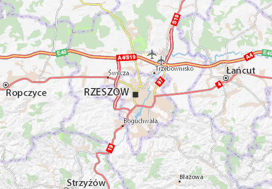 Karte Stadtplan Rzeszów