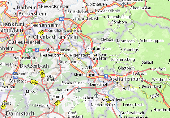 karte seligenstadt umgebung Karte Stadtplan Klein Welzheim Viamichelin karte seligenstadt umgebung