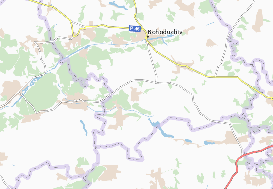 Karte Stadtplan Khrushchova Mykytivka