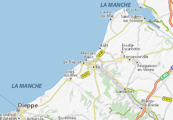 Karte Stadtplan Mers-les-Bains