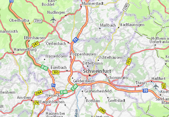 Mapa Hambach