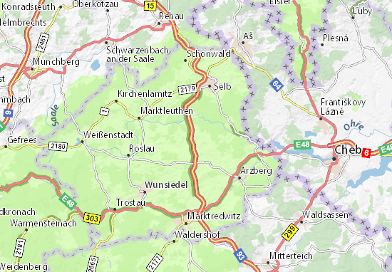 Mapa Thierstein
