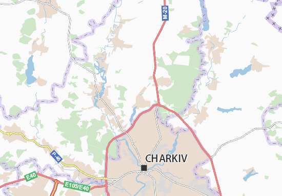 Mapa Cherkas&#x27;ka Lozova