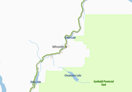 Mapa Whistler
