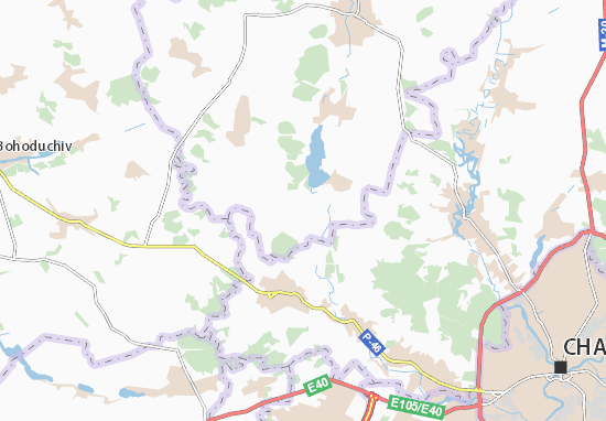 Karte Stadtplan Mala Rohozyanka