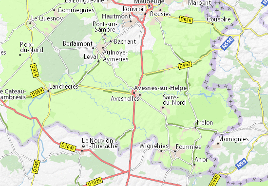 Carte-Plan Avesnes-sur-Helpe