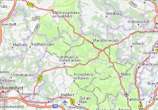 MICHELIN-Landkarte Sulzbach - Stadtplan Sulzbach - ViaMichelin