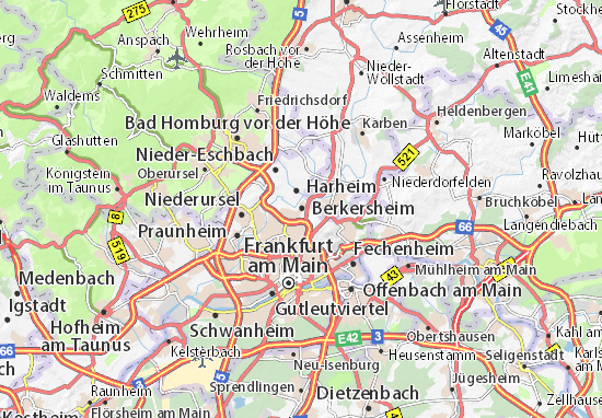 Mapa Berkersheim