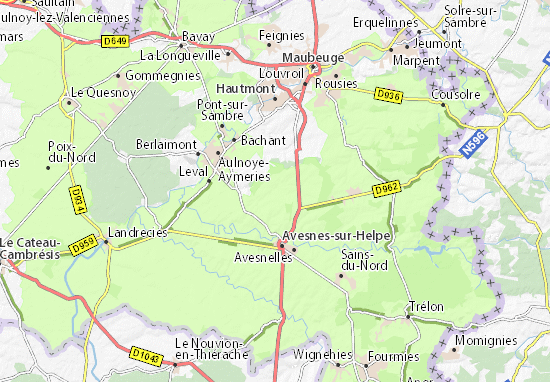 MICHELIN Saint-Aubin map - ViaMichelin
