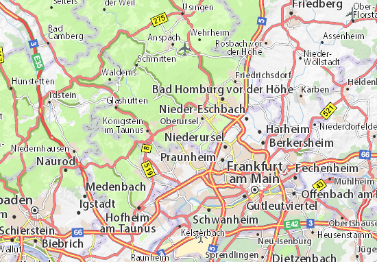 Mapa Oberhöchstadt