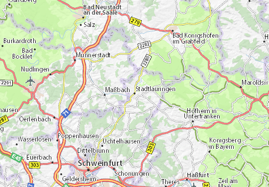 Mapa Stadtlauringen