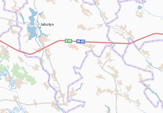 Mapa Hrechanivka