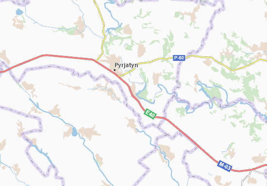 Karte Stadtplan Velyka Krucha