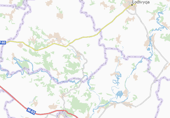Karte Stadtplan Melekhy