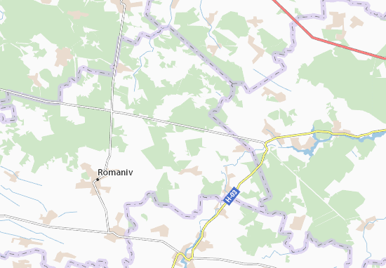 Mapa Starochudnivs&#x27;ka Huta