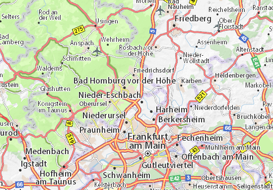 Mapa Ober-Eschbach