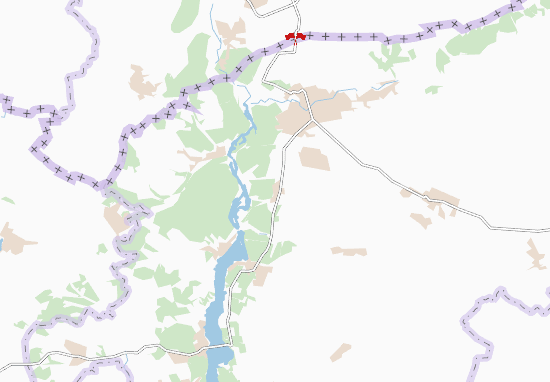 Karte Stadtplan Chervonoarmiis&#x27;ke Pershe