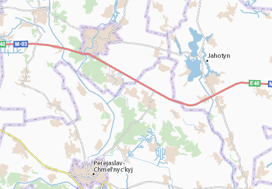 Karte Stadtplan Kozliv