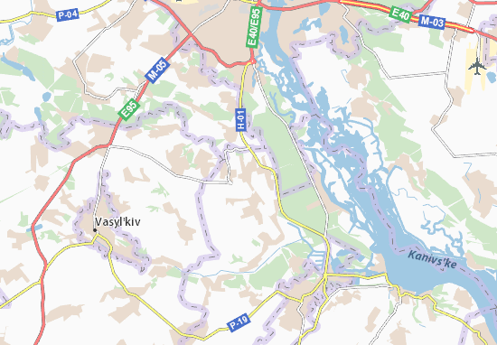 Karte Stadtplan Pidhirtsi