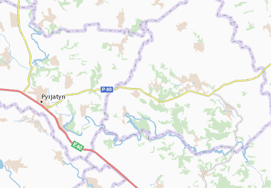 Karte Stadtplan Mokiivka