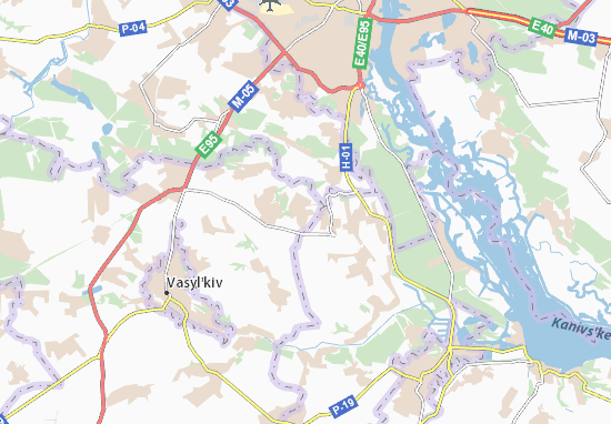 Karte Stadtplan Hvozdiv
