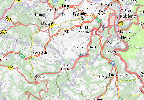 Karte Stadtplan Münstermaifeld