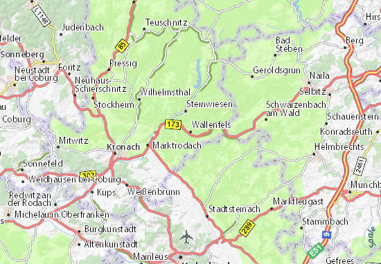 Wallenfels Map